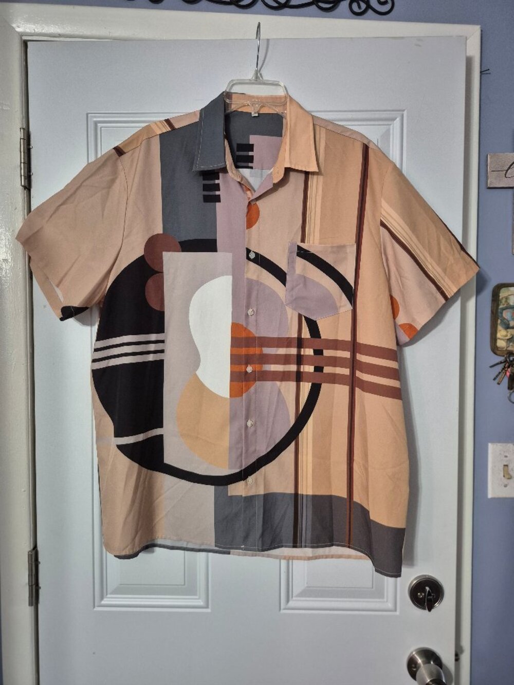 Big shirt for a Big man, Unbranded size 2XL. Silky feel.